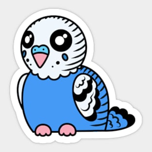 Mauve Budgie Sticker